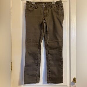 Prana Kara‎ Jeans Womens 8/29 Olive Green Straight Leg Gorpcore Organic Cotton
